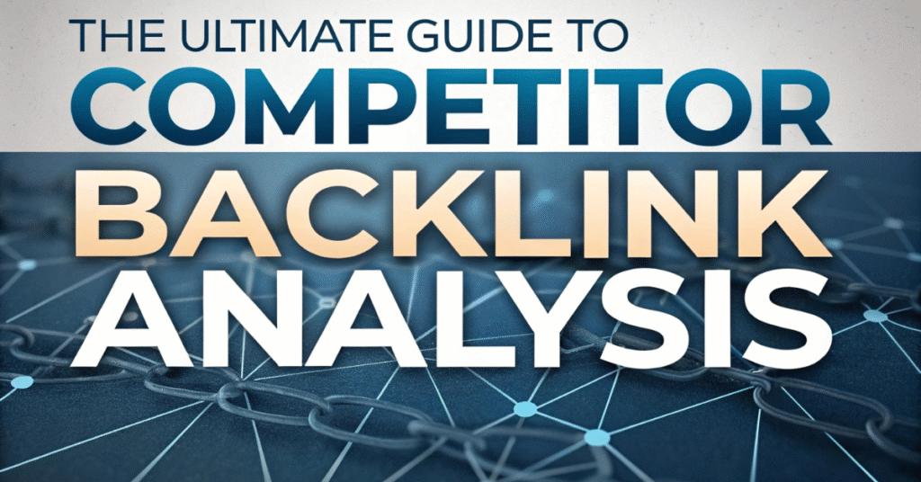 The Ultimate Guide to Competitor Backlink Analysis